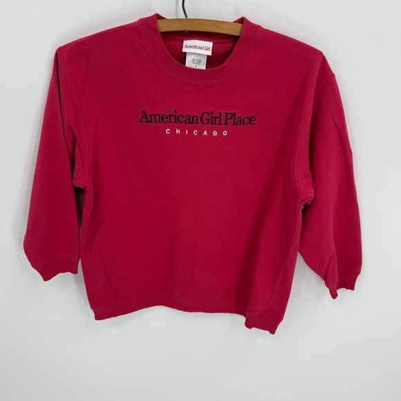 American Girl Place Chicago Youth Girls Size Small  Pink Long Sleeve Sweatshirt - Picture 7 of 7
